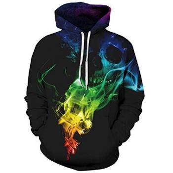 Pullover Uomo AIDEAONE con Stampa Psichedelica