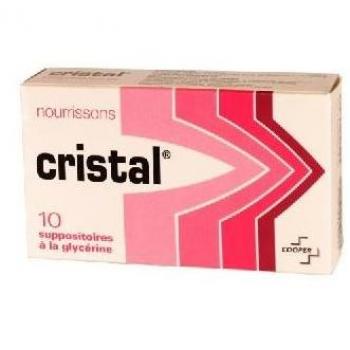 Cristal Nourrissons laxatif - 10 Suppositoires glycérine