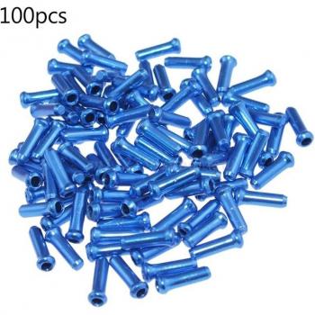 100pcs Aluminum Brake Cable End Tips for Cycling