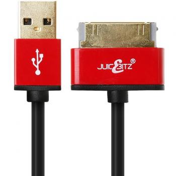 Juicebitz 4m premium oohlala series usb data sync charger cable lead usb to 30 pin adapter for samsung galaxy tab 1st gen galaxy tab 2 70 89 101 galaxy note with 24awg pure copper core for faster charging at longer lengths
