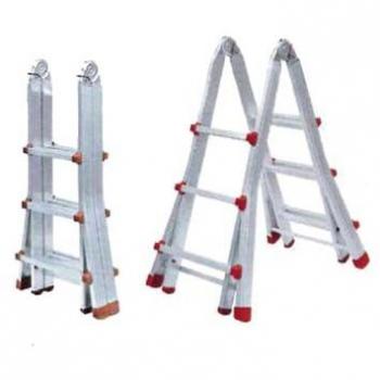 FPLUS escalera telescópica articulada 4x3 peldaños aluminio 08.000