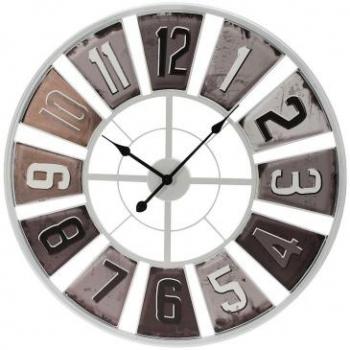 Große Wanduhr im industriellen Stil, Ø 80 cm