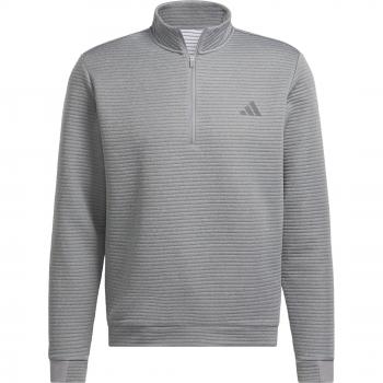 Camiseta Deportiva de Golf a Prueba de Agua 1/4 Cierre Corto – Adidas Ultimate365 DWR Gris