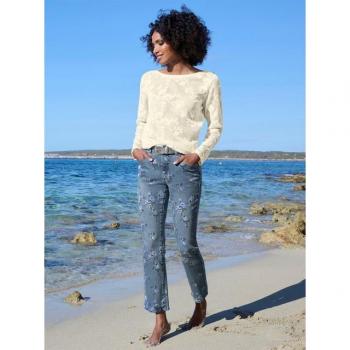 Damenjeans mit Blumenmuster HEINE
