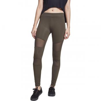 Urban Classics Dam Leggings Mesh Oliv