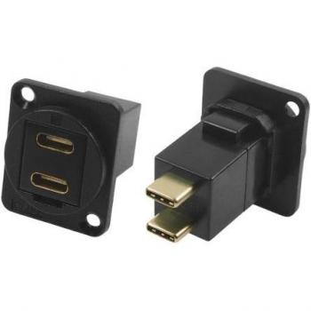 Conector USB Panel Hembra a Macho RS PRO