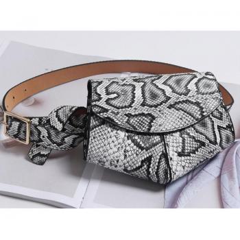 Riñonera de cuero Serpentina para mujer