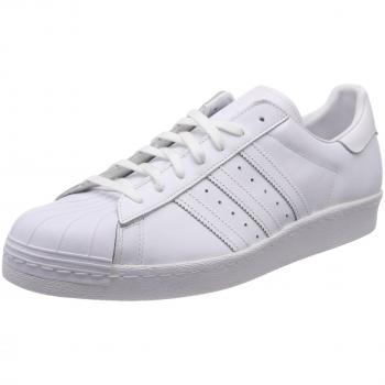 Adidas Men's Superstar 80s Low-Top Sneakers in Running White Ftw/Core Black, Size 13 UK (48 2/3 EU)