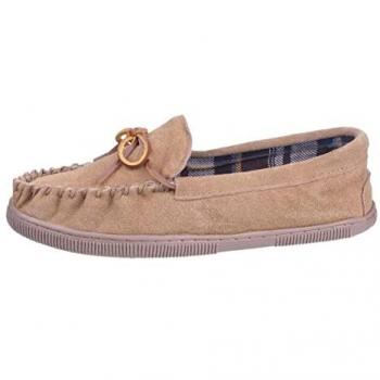 Pantofole Cotswold Alberta in Suede Beige per Uomo