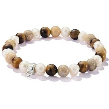 THOMAS SABO Bead-Armband mit Jaspis und Tigerauge
