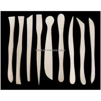 Kit de Modelado con 9 Palillos de Madera