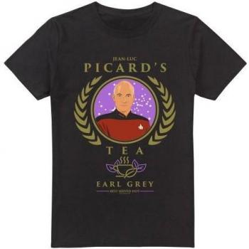 Star Trek: T-Shirt Caliente XL Negro Conde Gris