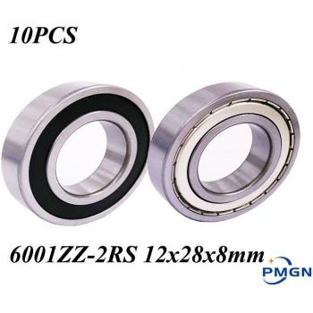 10pcs 6001 2RS Deep Groove Ball Bearing 12x28x8mm