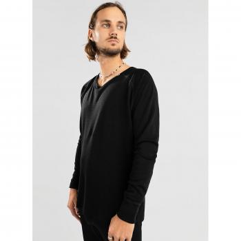 T-shirt Technique Merino Noir Woolf