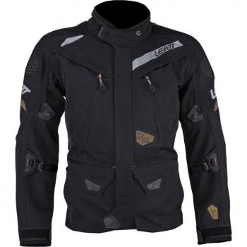 Leatt ADV DriTour 7.5 impermeabile Moto Tessile Giacca Nero Grigio 5XL