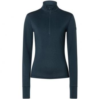 Super.Natural Maglietta Uomo Manica Larga Mezza Cerniera Arctic230 Blueberry L