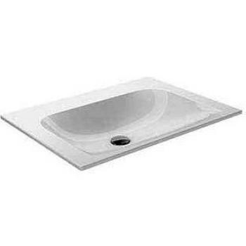 Keuco X-Line lavabo sans trop-plein en céramique 65,5x49,3 cm