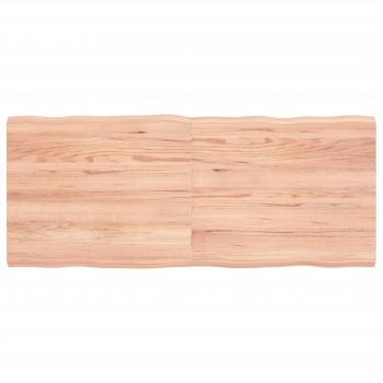 Piano Tavolo Marrone Chiaro 120x50x(2-4) cm Rovere Non Trattato cod mxl 95728