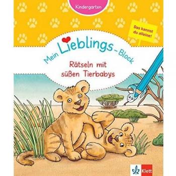 Britta Vorbach Klett Mein Lieblings-Block Rätseln Mit Süßen Tierbabys: Kindergarten Ab 3 Jahren. Das Kannst Du Alleine!