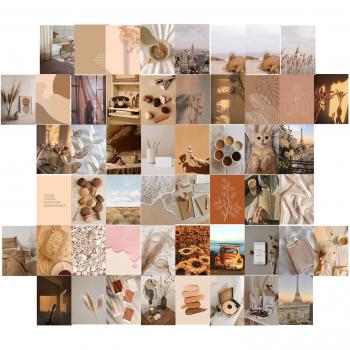 Mosaic Wall Sticker Collage Kit - 50 Waterproof Paper Decals in Color Box