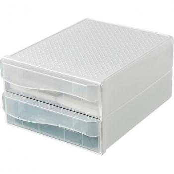 Transparent Storage Box with Pen Holder for Office