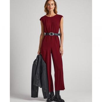 Mono Largo Acampanado Fiska Granate - Pepe Jeans