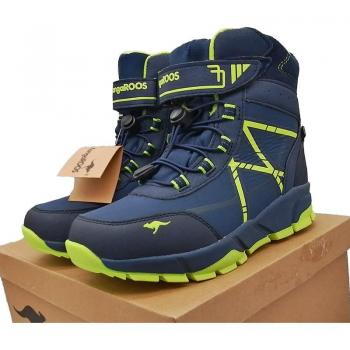 Kids' Warm Waterproof Leather Boot Shoes - Inner 20-25cm
