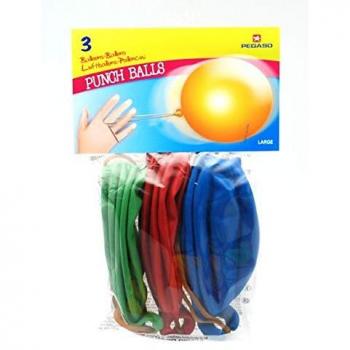 Palloncini PUNCH BALLS 3PZ COLORI ASSORTITI PB100/07 PEGASO