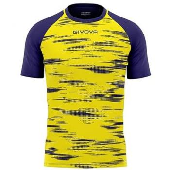 Givova Pixel T-Shirt – Weiß mit schwarzen Streifen – Größe L