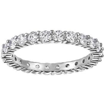Swarovski Vittore XL White Rhodium Plated Ring Size 50