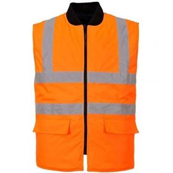 Gilet Reversibile Alta Visibilità Portwest Arancione XXL