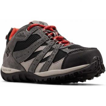 Columbia Redmond Chaussures de Randonnée Basses pour Enfants, Noir, 34 EU