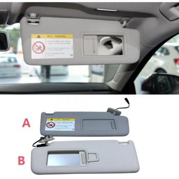 CAPQX Front Sun Shade with Mirror for VW Santana Jetta Skoda Rapid