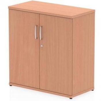 Impulse 800mm High Storage Cupboard in Beech, with One Shelf - Model Number S00001