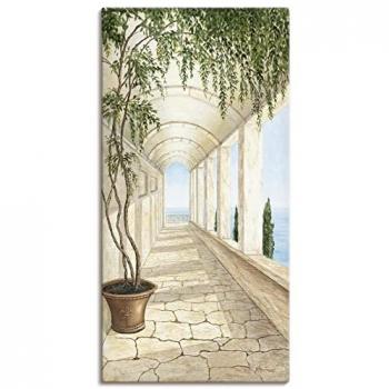 Capri Wanddeko von Artland, beige, als Leinwandbild