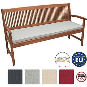Cuscino per Panchina Acolto 100x48x5 cm Grigio Chiaro