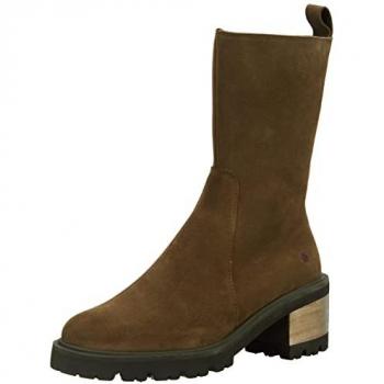 Botines de Tacón 1700 LUX SUEDE Kaki para Mujer - Modelo Brugge