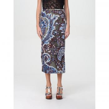 Gonna Etro Viscosa Bordeaux Paisley 38