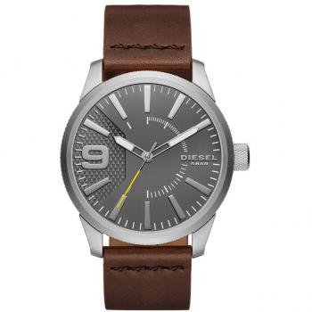 Reloj Masculino Diesel DZ1802 Inox Cuero Café