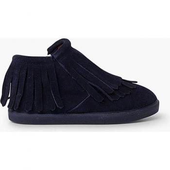 Botines de serraje para bebés con cremallera lateral