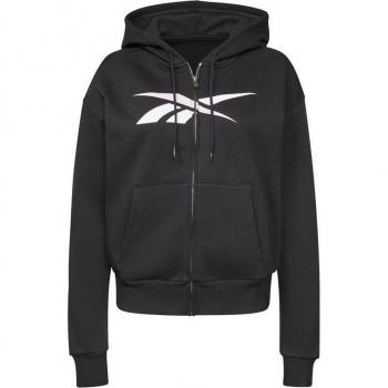 Reebok Training Essentials Chaqueta Deportiva Full-Zip Negra para Mujer
