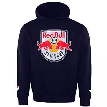 NYRB Red Bulls Mens Large Navy Hoodie – Cotton Blend