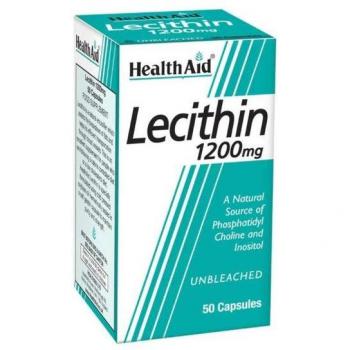 Health Aid Unbleached Soy Lecithin 1200mg Capsules