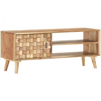 Soporte para TV móvil 100x35x40 cm madera maciza de Acacia