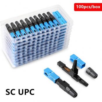 100 PCS SC UPC Embedded Fiber Optic Connector