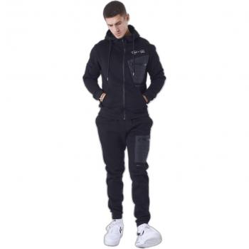 Chaqueta de chándal con capucha y tejido combinado Project X Paris