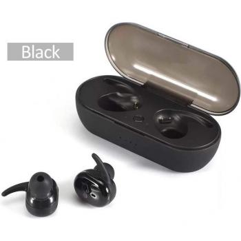 Cascos TWS Bluetooth 5.0 con cargador de 2200mAh, micrófono y sonido estéreo 9D, ideales para deportes y resistentes al agua