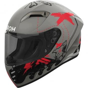 Casco Integrale Airoh CND32 Connor Desperado Grigio Arancio Opaco