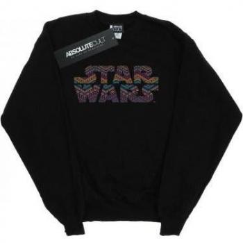 Star Wars Women's Colorful Aztec Logo Sweatshirt XXL White