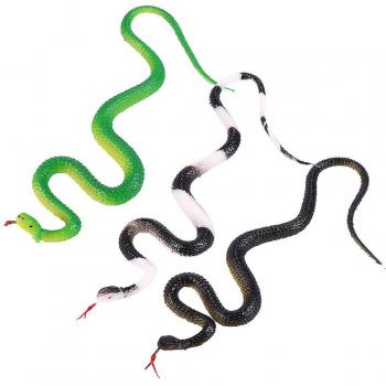Figurines de Serpents en Plastique - 3 pièces
